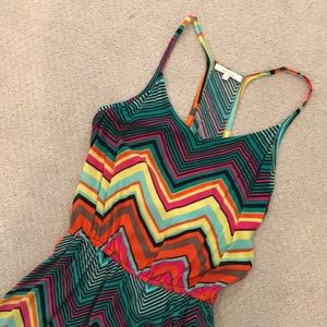 Ella moss chevron maxi dress